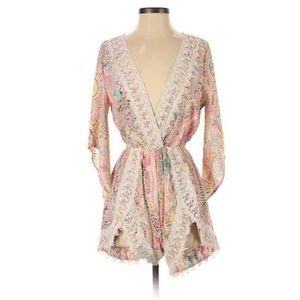 Paisley Lace Detail Romper